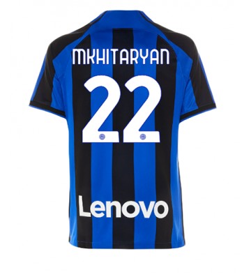 Inter Milan Henrikh Mkhitaryan #22 Hjemmedrakt 2022-23 Kortermet